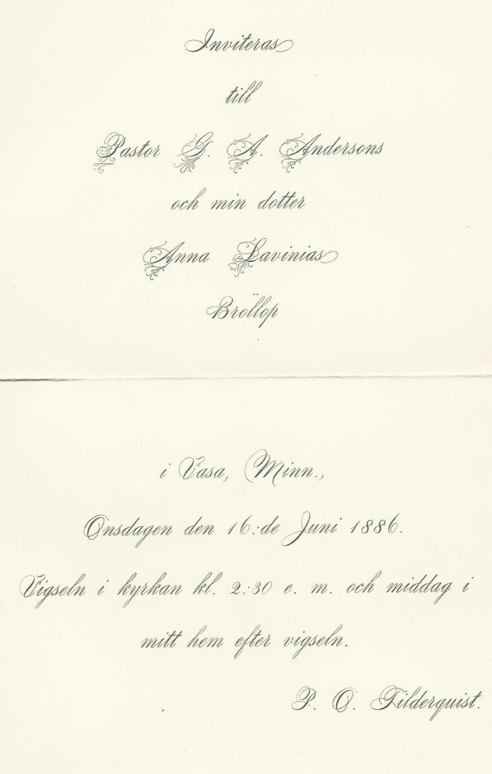 GA and Anna wedding invitation
